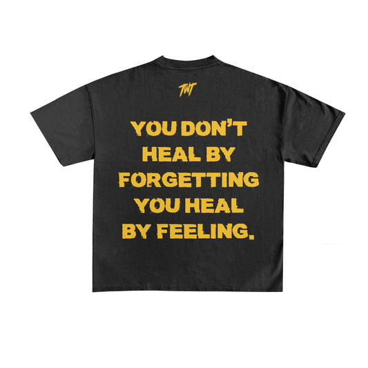 TWT 'Heal By Feeling' Tee (Black/Yellow)