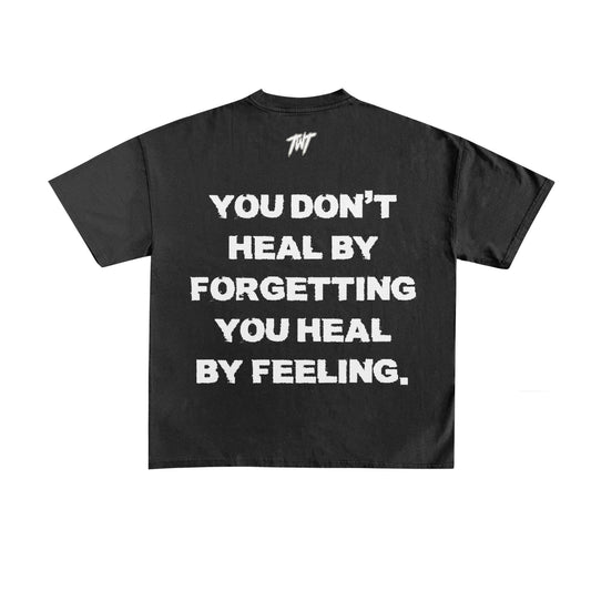 TWT Heal By Feeling Tee Black/White - Back